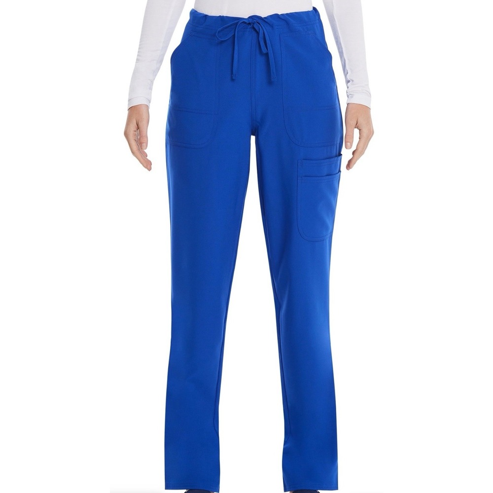 Scrubstar Women's Size 3XL Core Essentials Drawstring Cargo Scrub Pant Blue NWT